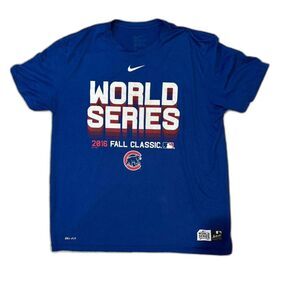 Chicago Cubs World Series Nike Men's Blue and Navy T-shirt